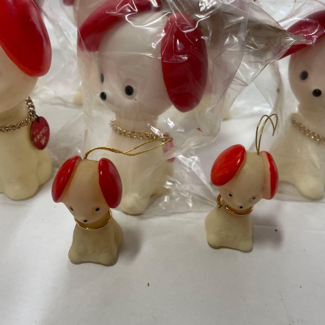 ま*こ様 昭和レトロ　チオクタン　犬ソフビ人形　非売品　当時物　大量　フジサワ 昭和レトロ チオクタン 犬ソフビ人形 非売品 当時物 大量