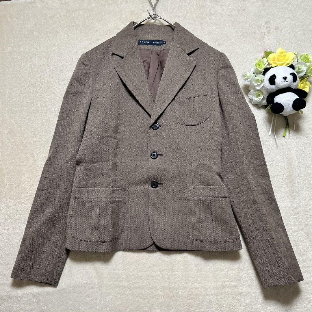RALPH LAUREN レディース テーラードジャケット サイズ9 ブラウン系