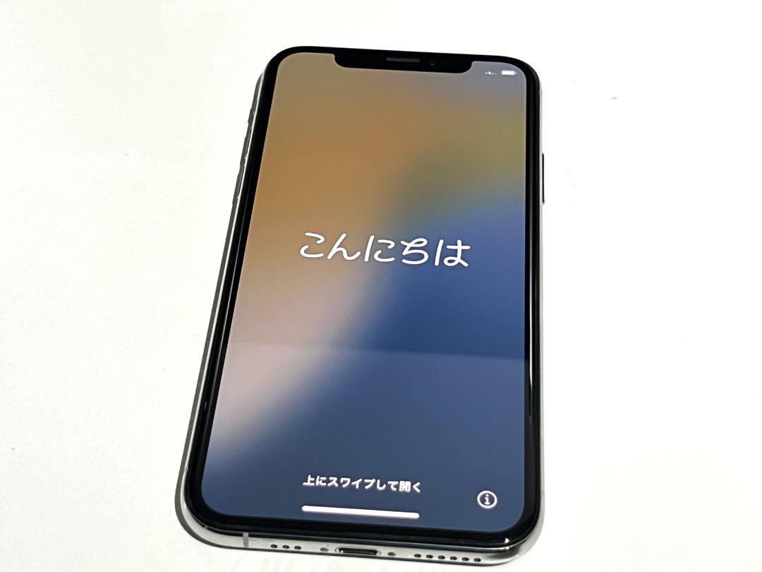 【美品】iPhone XS 64GB シルバー バッテリー100%
