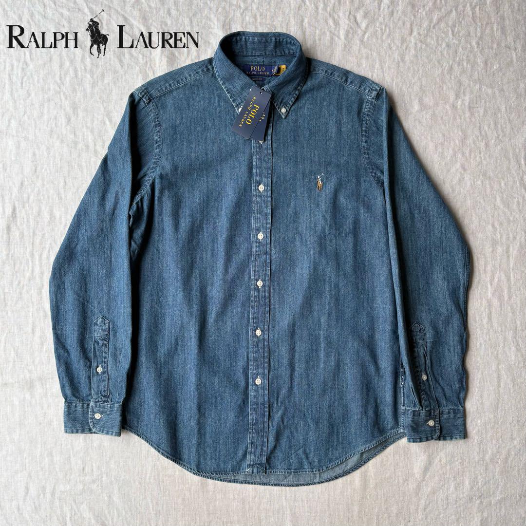 【未使用品】現行 山下智久着用 RALPH LAUREN デニムシャツ ポニートップス