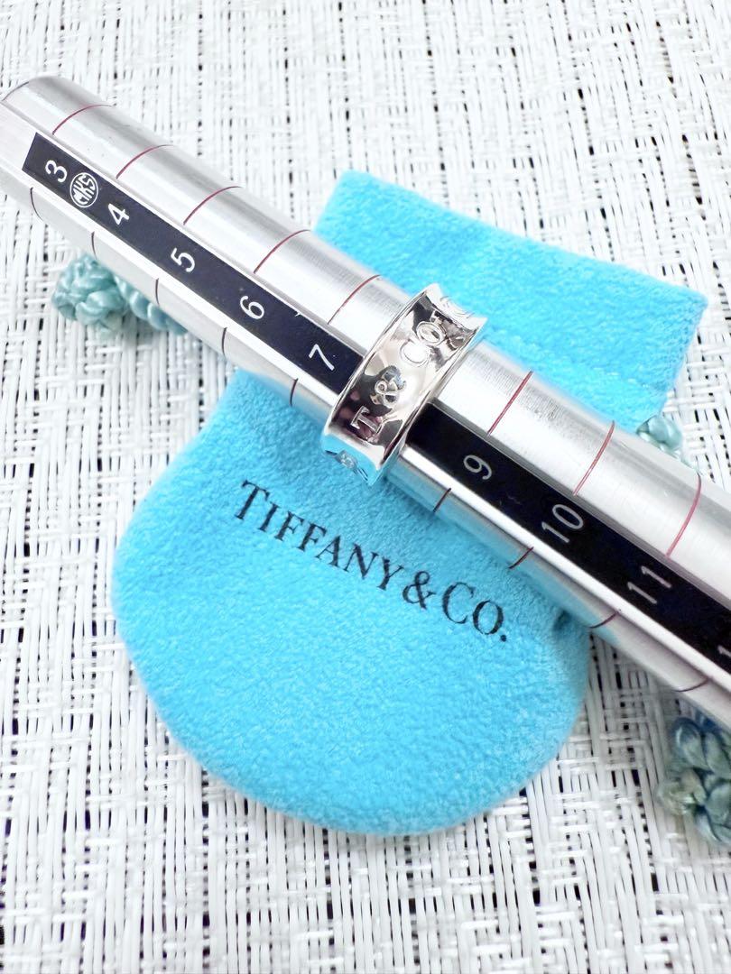 ティファニー　ナローリング　指輪　8号　研磨済み　1837 TIFFANY