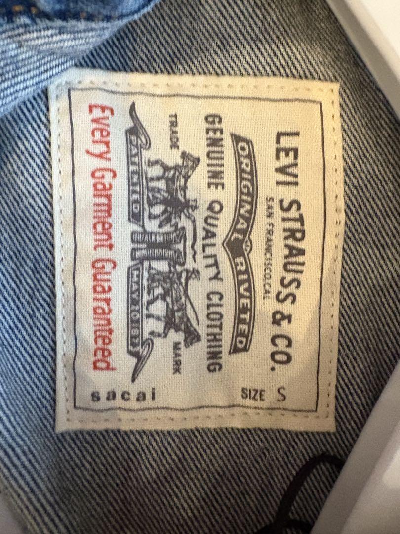 ジャケット・アウター Levis sacai Men's Denim Jacket SIZE1