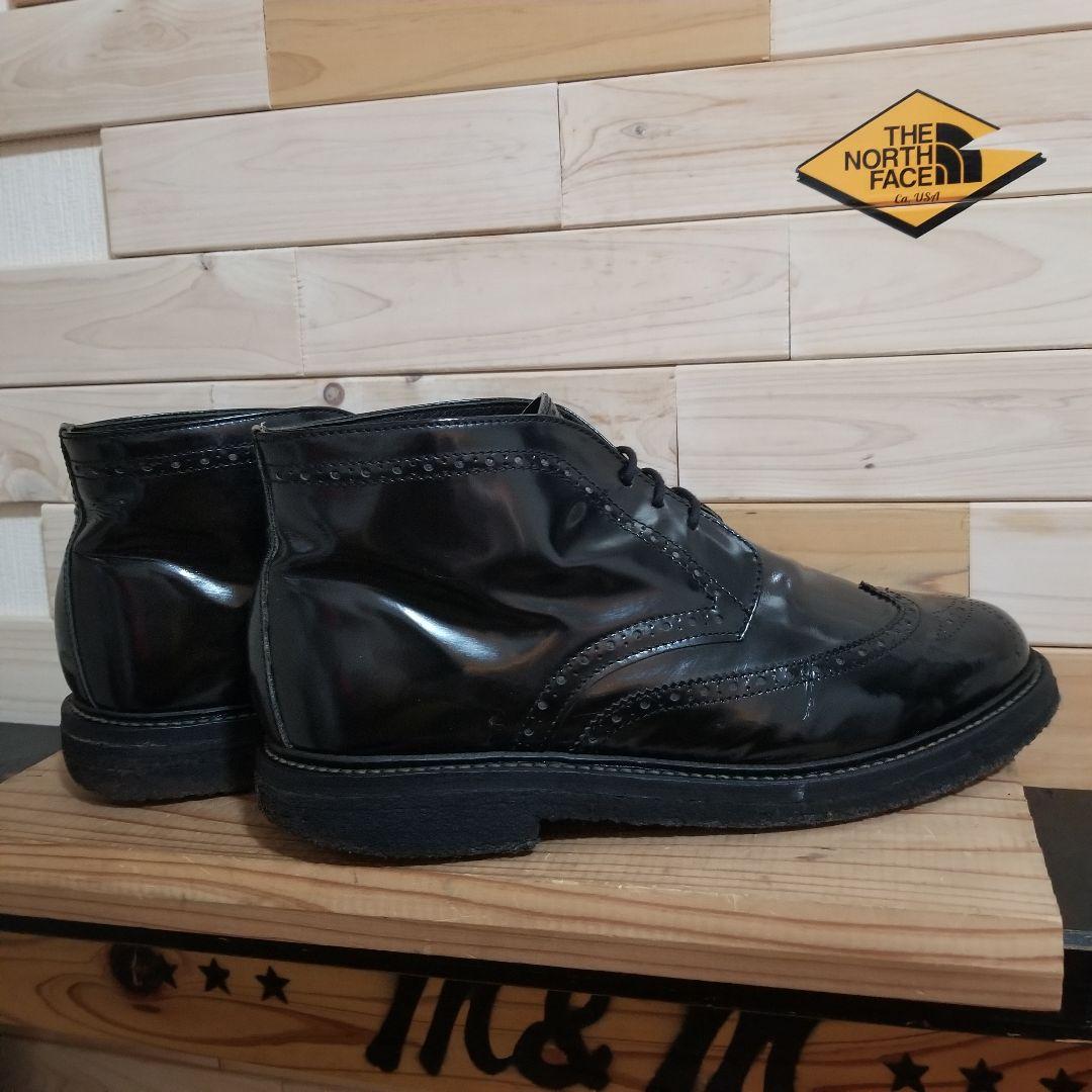 美品 ネイバーフッド エナメルレザー チャッカブーツ 28 長瀬着 メダリオン 美品 ネイバーフッド エナメルレザー チャッカブーツ 28 長瀬着 メダリオン