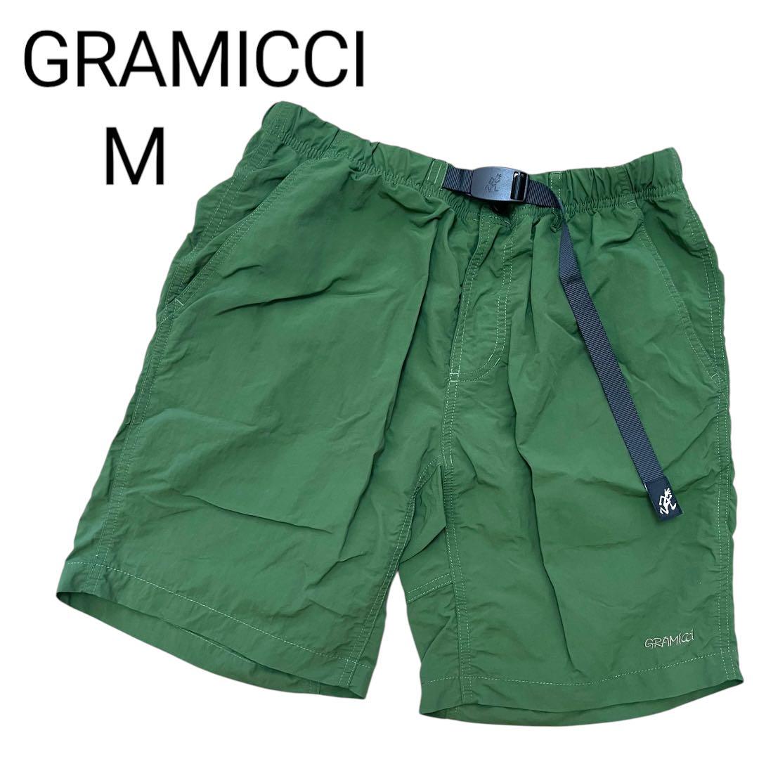 【極美品】GRAMICCI ナイロン ショートパンツ グリーン M 水陸両用