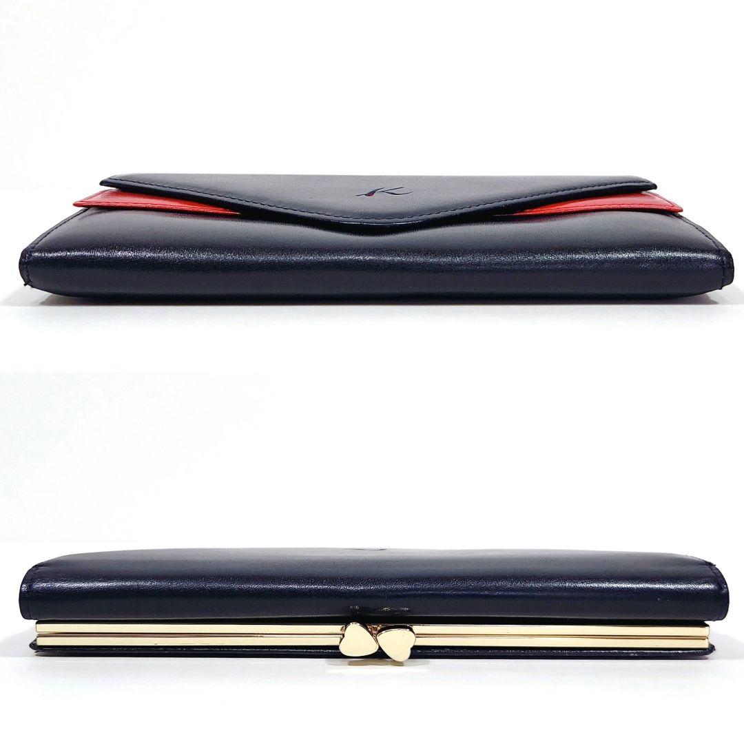 【ほぼ新品】KitamuraK2 キタムラケイツウ 長財布 がま口 ゴールド金具