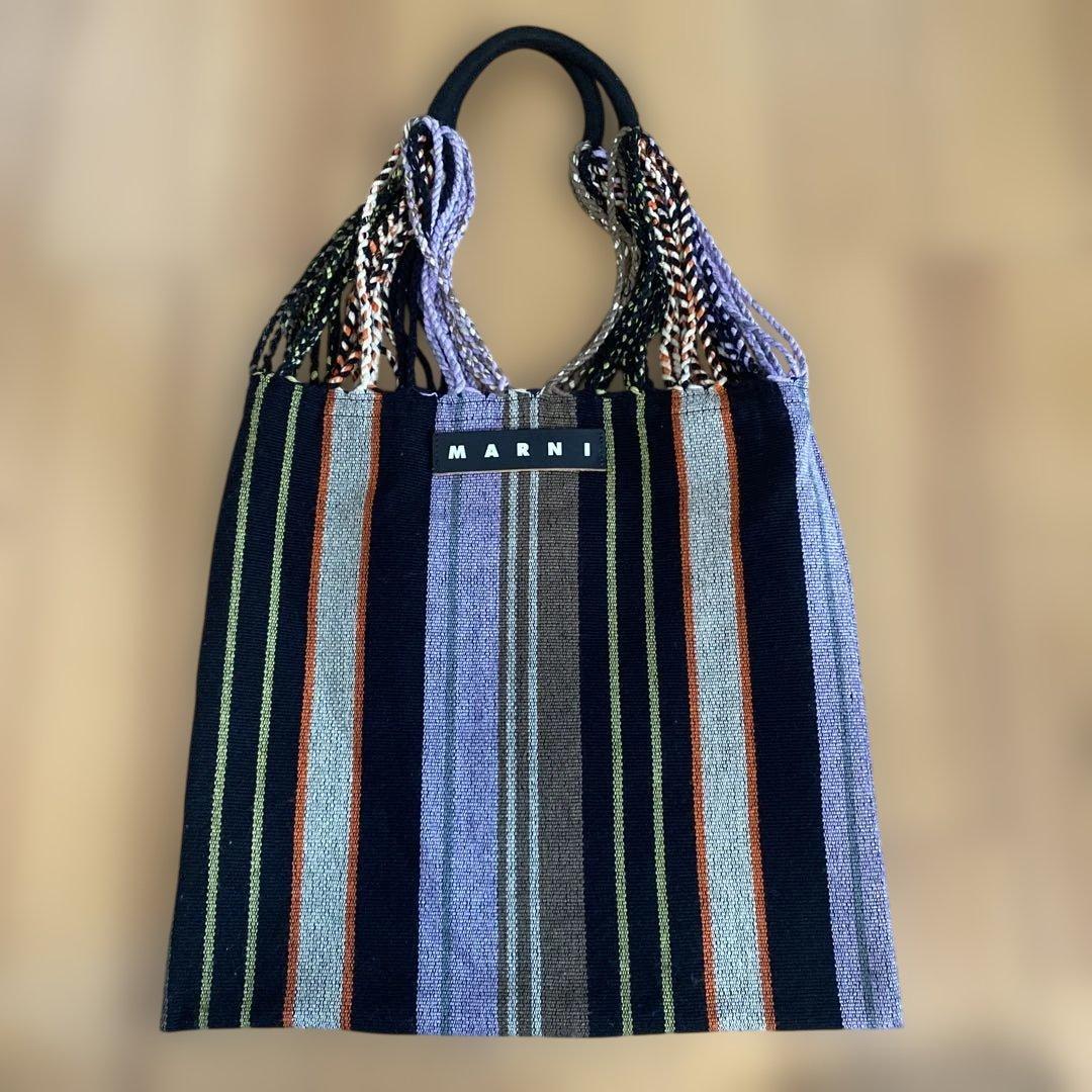 MARNI 多色ストライプ トートバッグ