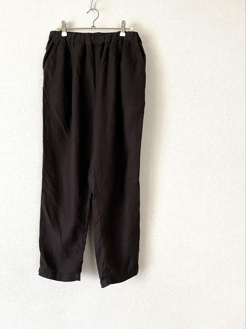 値下げ！nest Robe リネンタックイージーパンツ ブラック FREE