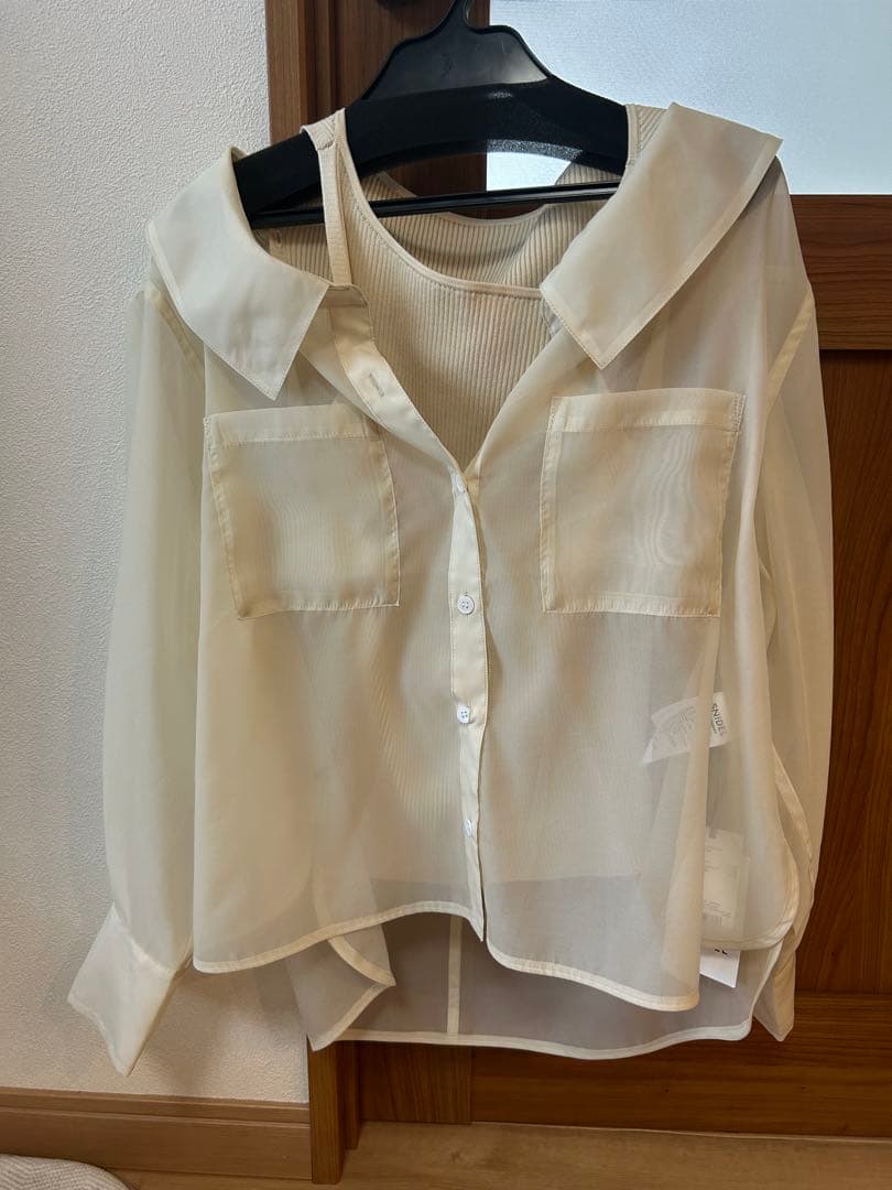 Sustainableシアーシャツニットセット