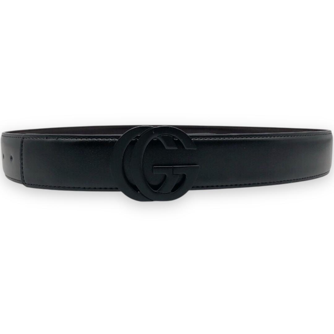 美品】GUCCI グッチ マーモントバックル ベルト付き ブラック