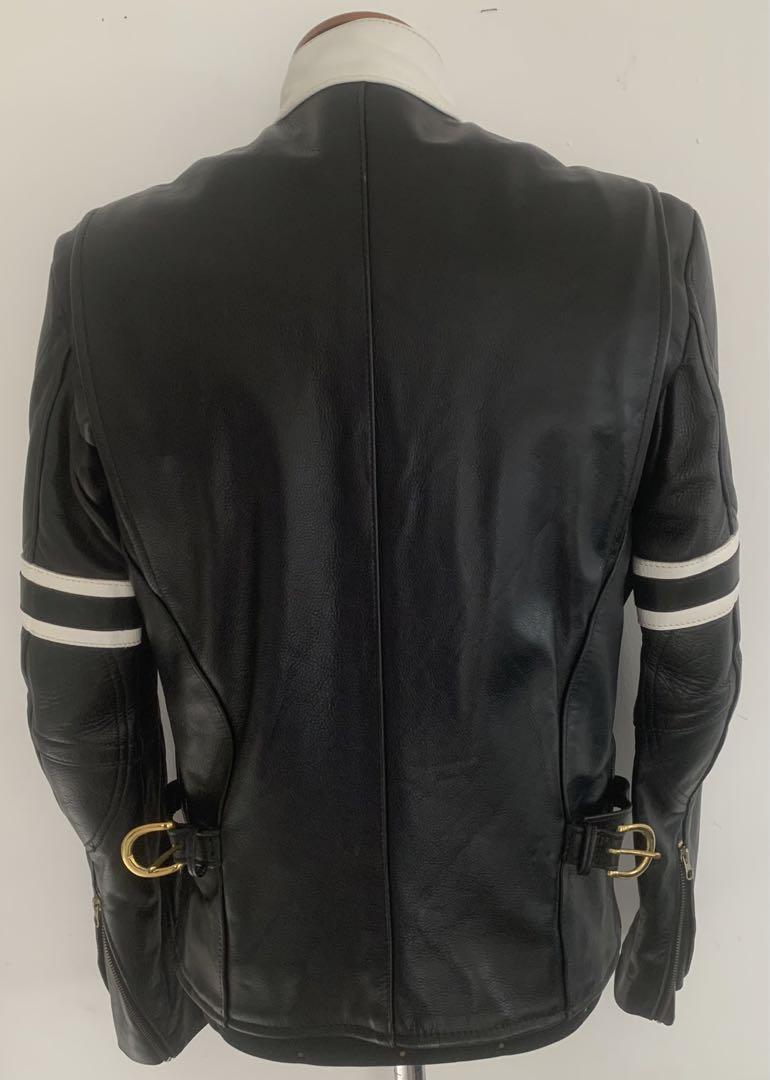 必見　画像20枚　vanson バンソン ライダースジャケット　黒　36