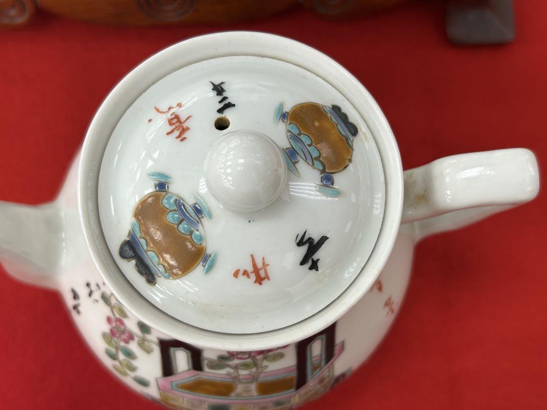中国　清時代　同治年製　粉彩急須　送料込み1206