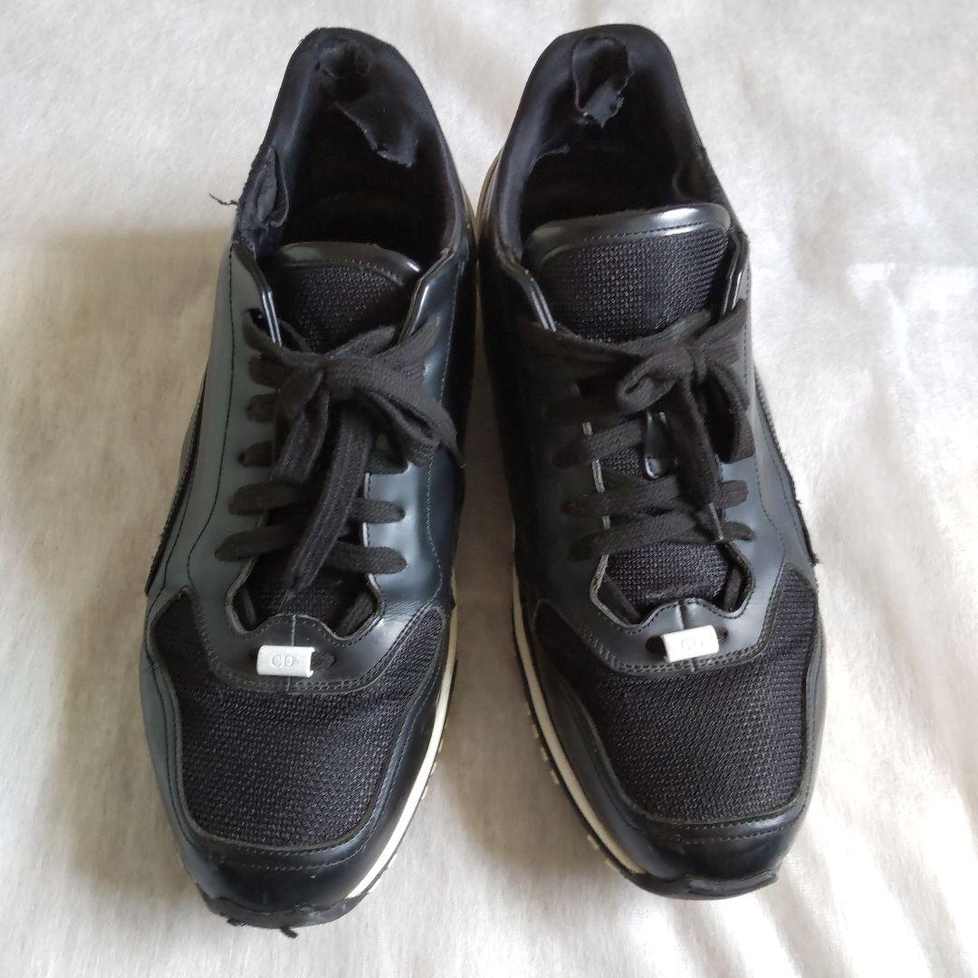 Dior Homme ディオールオム スニーカー 黒 2010025E0049 Dior HOMME 13H FR / ディオールオム ベルトストラップ 牛革
