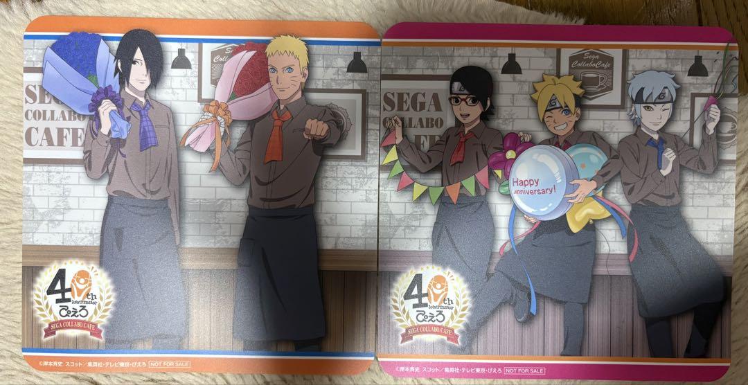 NARUTO コラボ SEGAカフェ ビックコースター ナルト＆サスケ 新七班