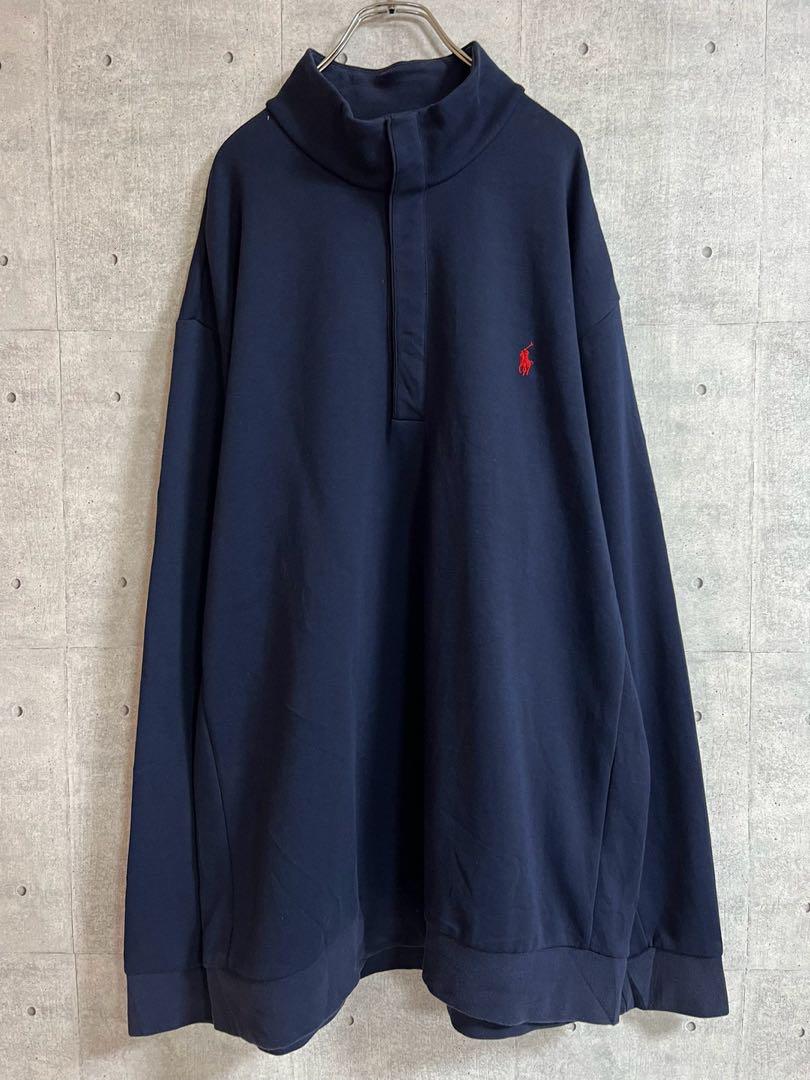 POLO RALPH LAUREN カットソー 薄手スウェット ネイビーXL