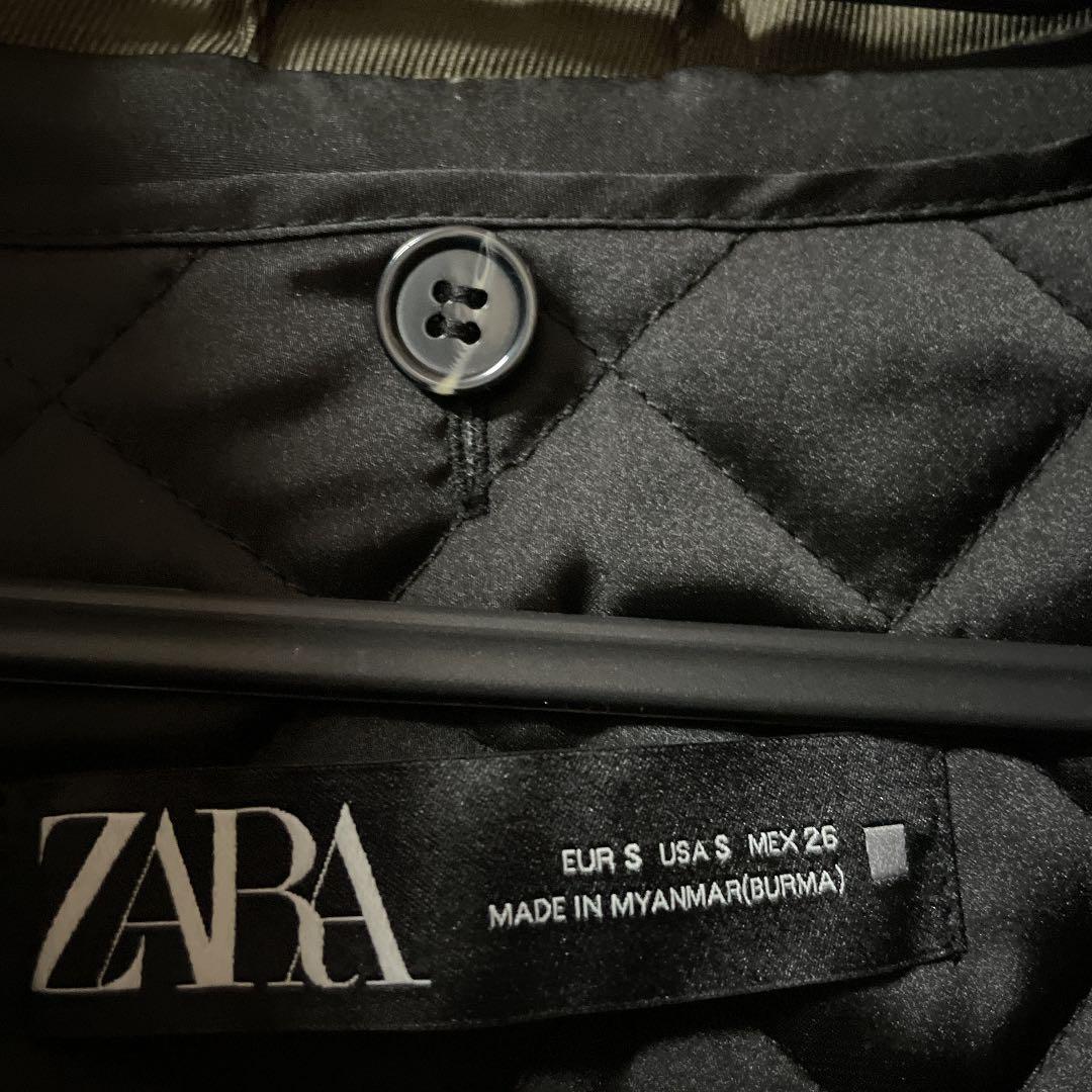 ZARA ザラ フード付き ロング ミリタリーコート XS-S - メルカリ