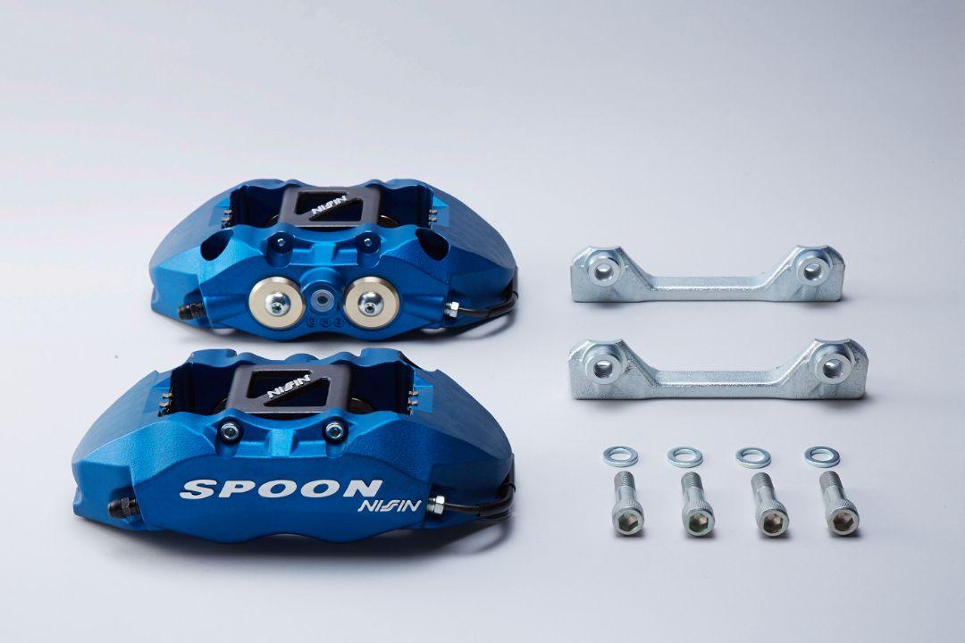 SPOON モノコック　ブレーキキャリパー 青　パッド　ローター４枚