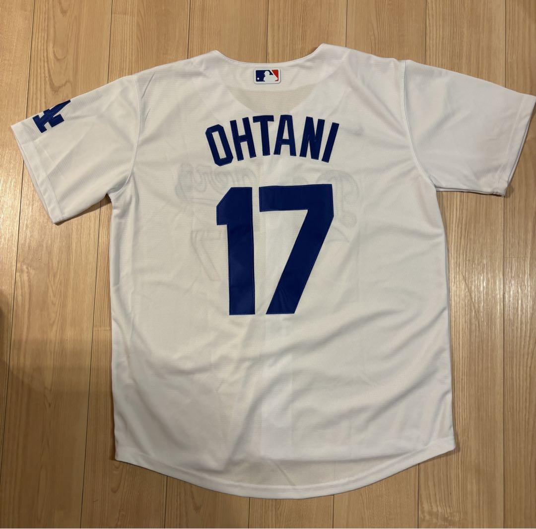 大谷翔平　ユニフォーム　ドジャース　ホワイト　Lサイズ
