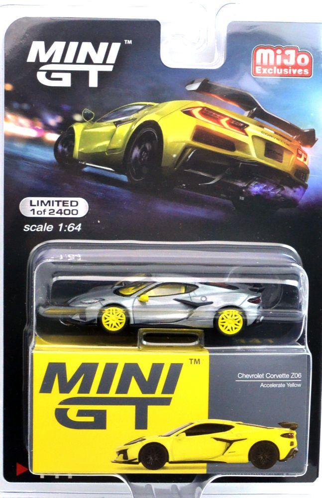 MINIGT シボレー コルベット スティングレイ チェイス mijo限定 MINI GT 2023 シボレー コルベット Z06 チェイスカー ミニカー
