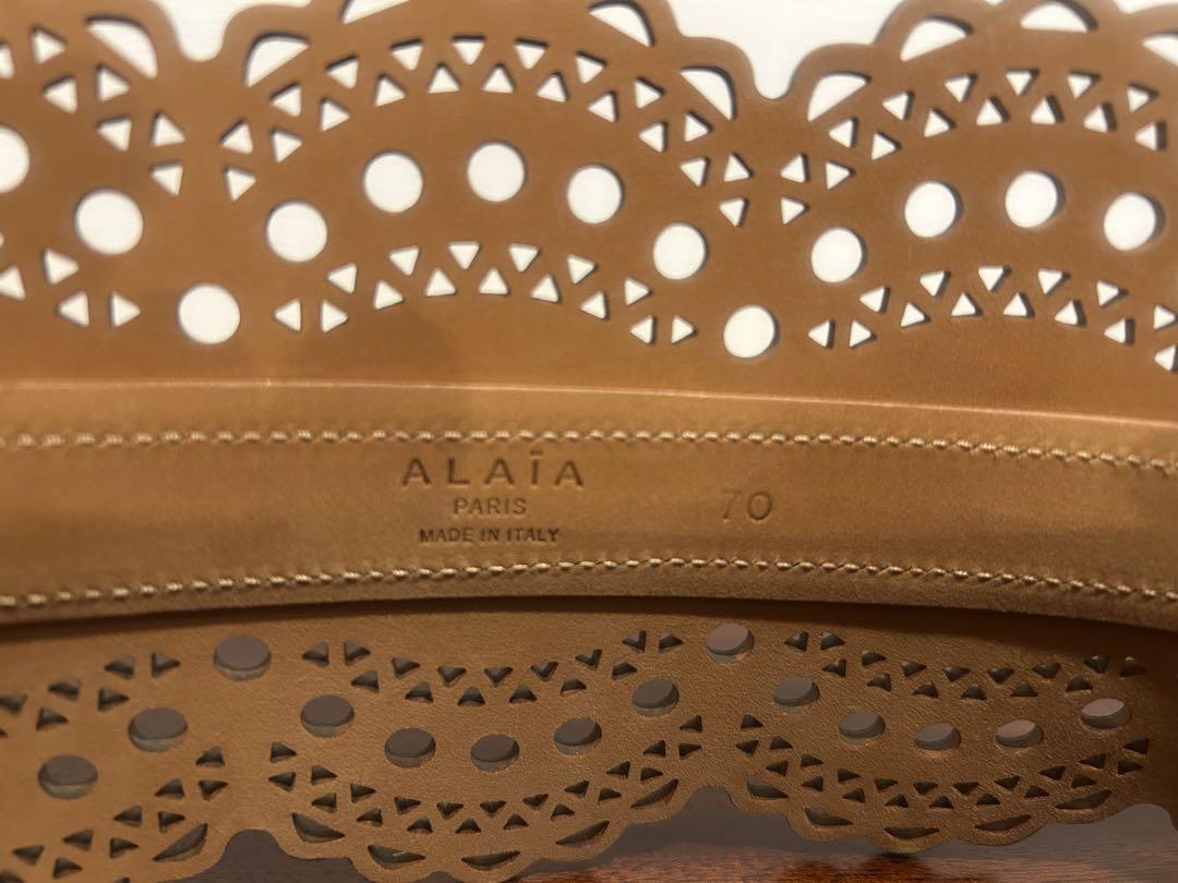 アライア　コルセット　ベルト　VIENNEウェーブ ビスチェベルト　alaia ALAÏA ラクスカーフスキン製Vienneウェーブ ビスチェベルト