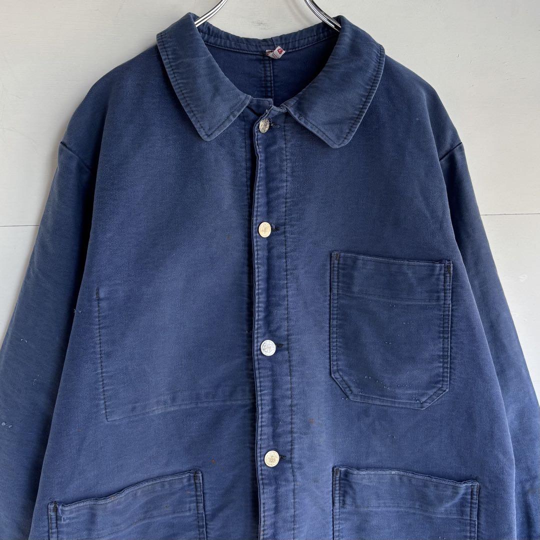 VINTAGE - 70s フレンチ ワーク モールスキン ジャケット