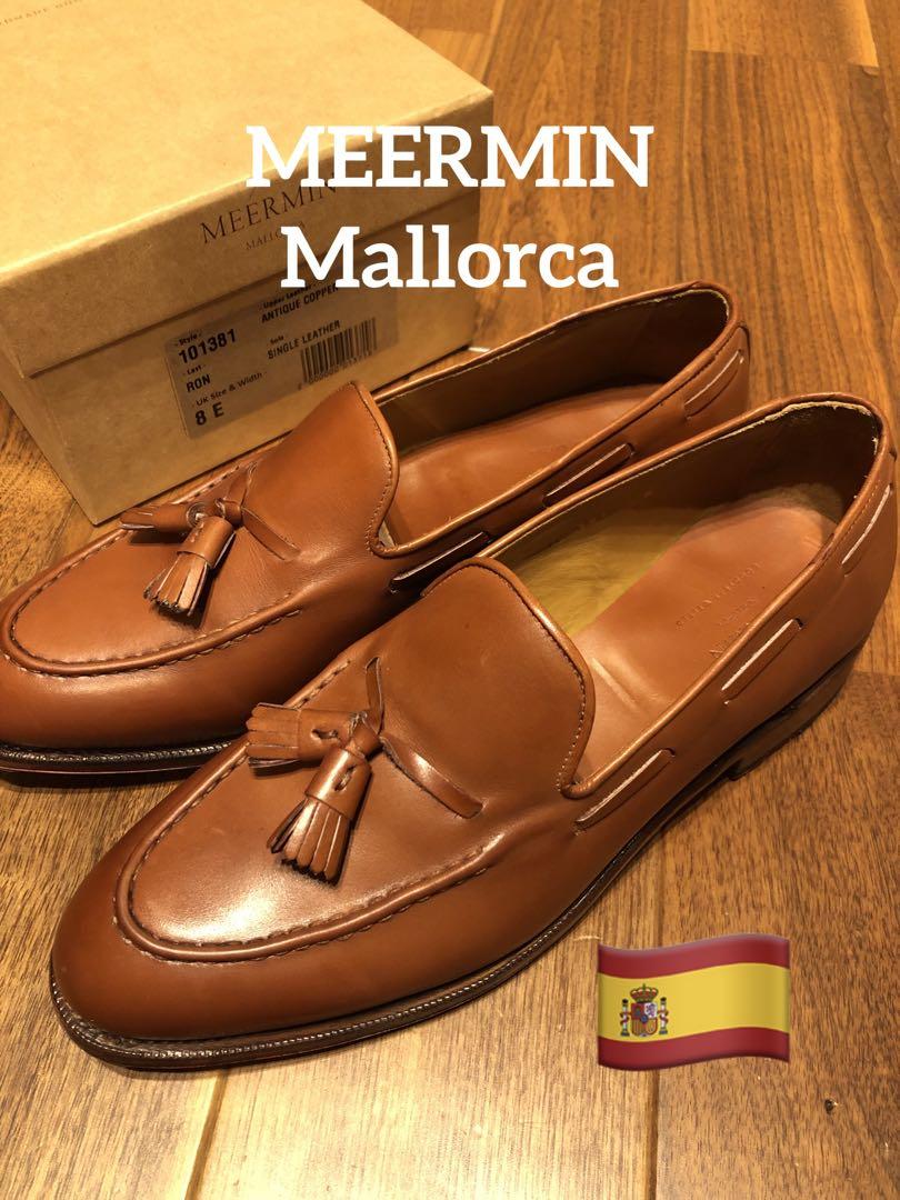 美品) MEERMIN メルミン タッセルローファーUK8.0