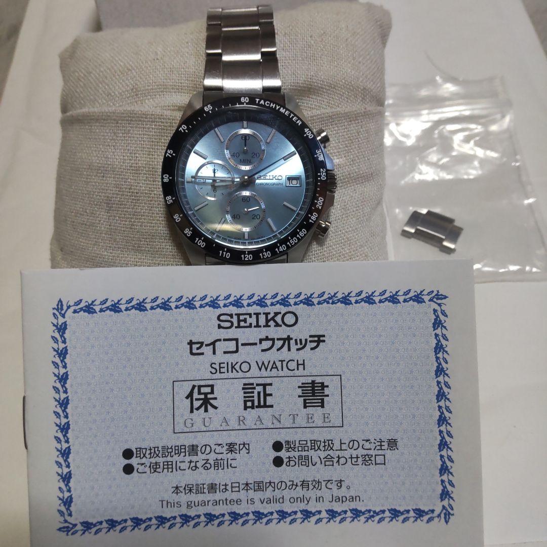 稼働品 来年7月保証付きSEIKOクロノグラフ