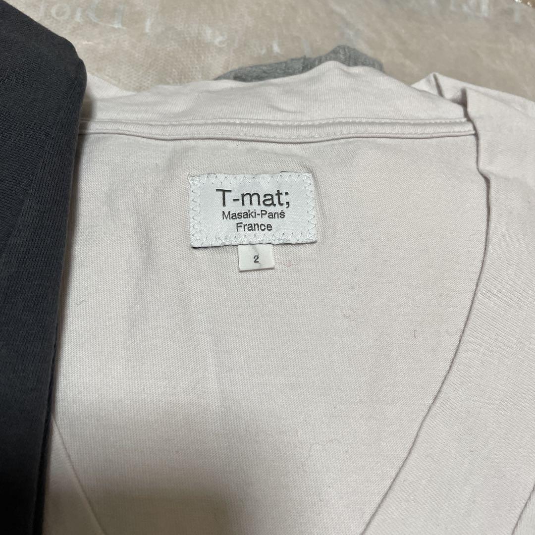 T-mat 4枚半袖セット　Vネック