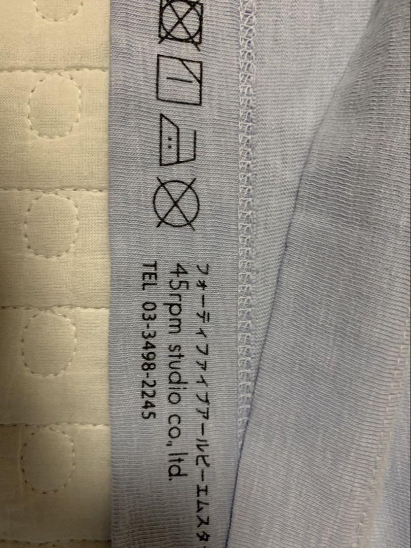 45rpm 45R プリントTシャツ