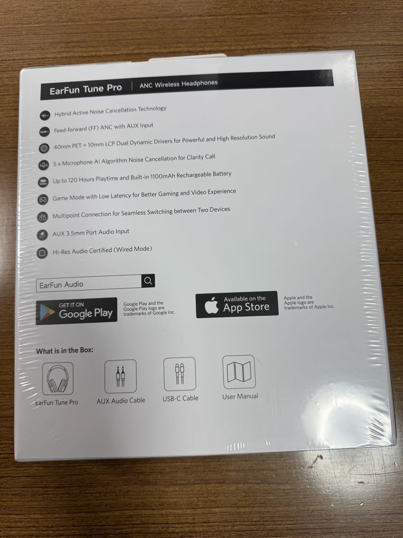 EarFun Tune Pro ワイヤレスヘッドホン Bluetooth 5.4