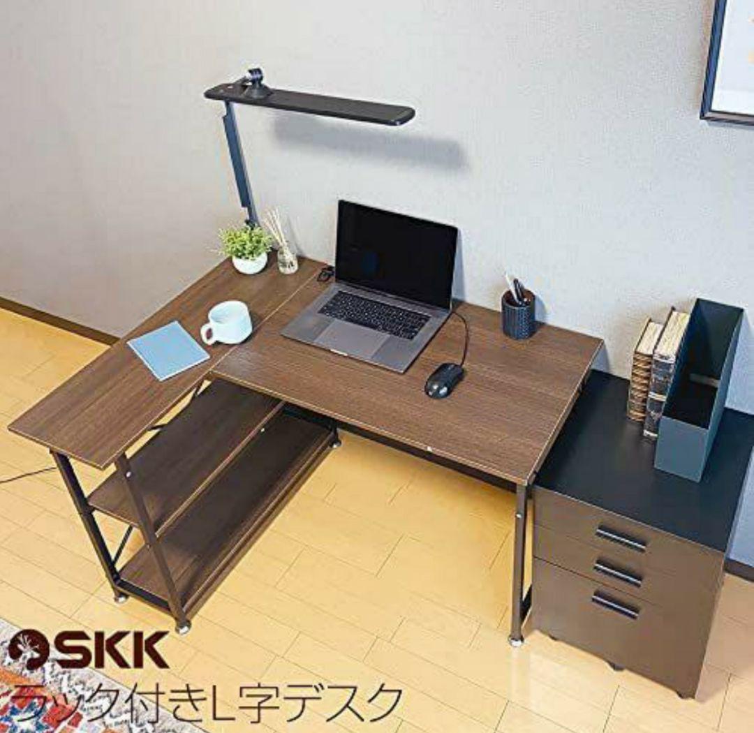 正規品好評 ラック付きL字デスク 机 パソコン机 勉強机 リモート オフィス 黒 9D7Ll-m62697761645 SALE新品