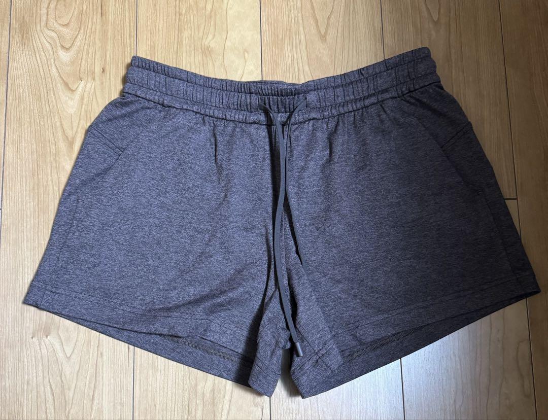ルルレモン　lululemon ブラウン　ショートパンツ　ヨガ　ジム　ピラティス