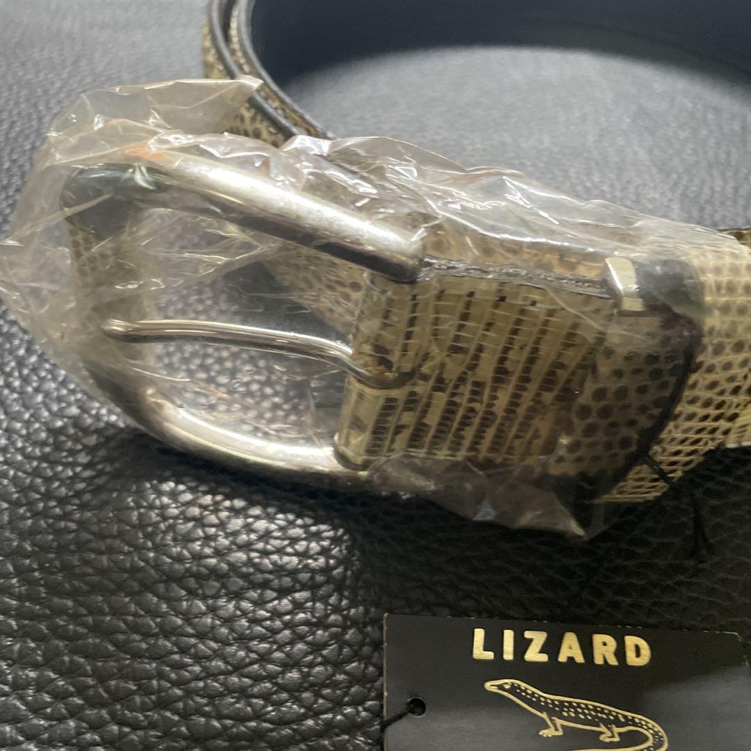 LIZARD ベルト トカゲ本革 LIZARD トカゲ 本革ベルト 新品未使用 - メルカリ