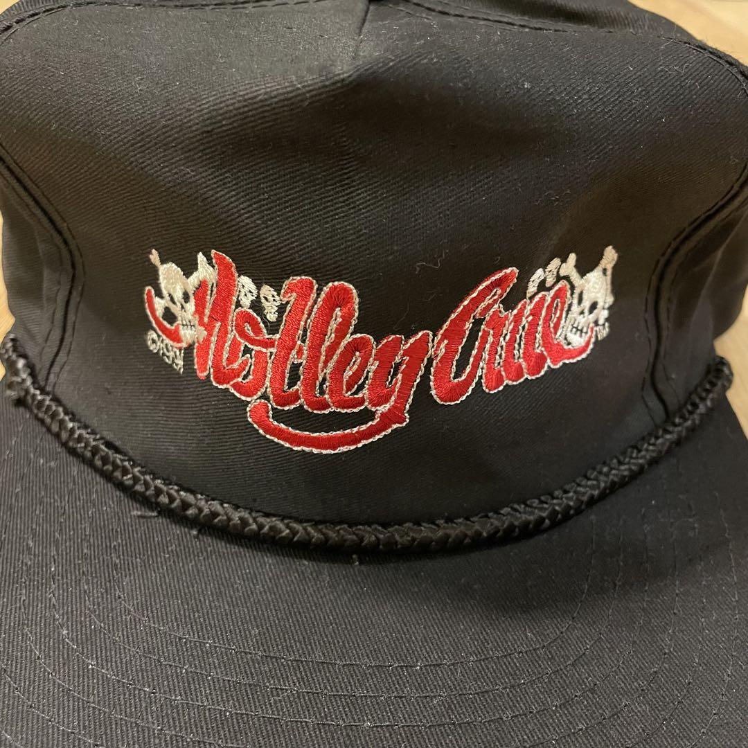 デッドストック 90s MOTLEY CRUE スナップバック キャップ 黒 デッドストック 90s MOTLEY CRUE スナップバック キャップ 黒