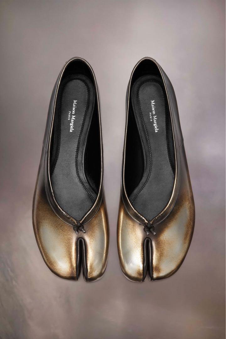 新品タグ付き Maison Margiela タビ メタリック