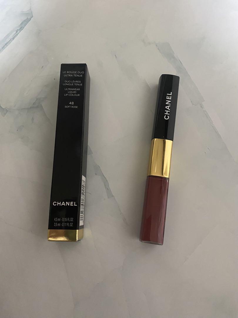 CHANELルルージュデュオウルトラトゥニュ48ソフトローズ