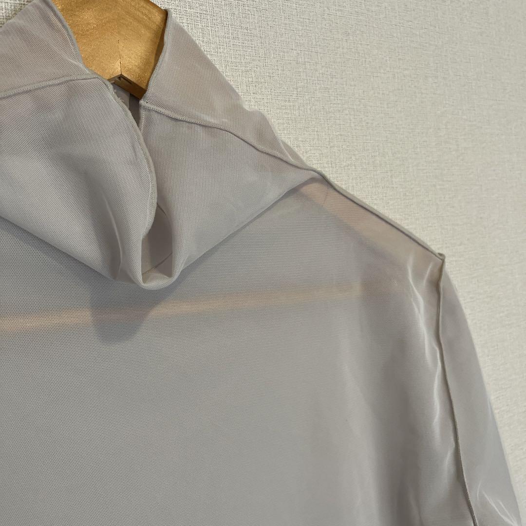 COMME CA リバーシブル ソフトチュール×マットトリコット プルオーバー