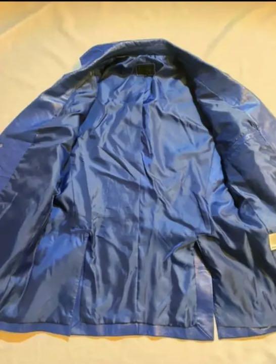 正規店新品 新品 ラムレザージャケット ブルー Wqajo-m62705275722 定価39000 F.F.PRATO HOT限定SALE