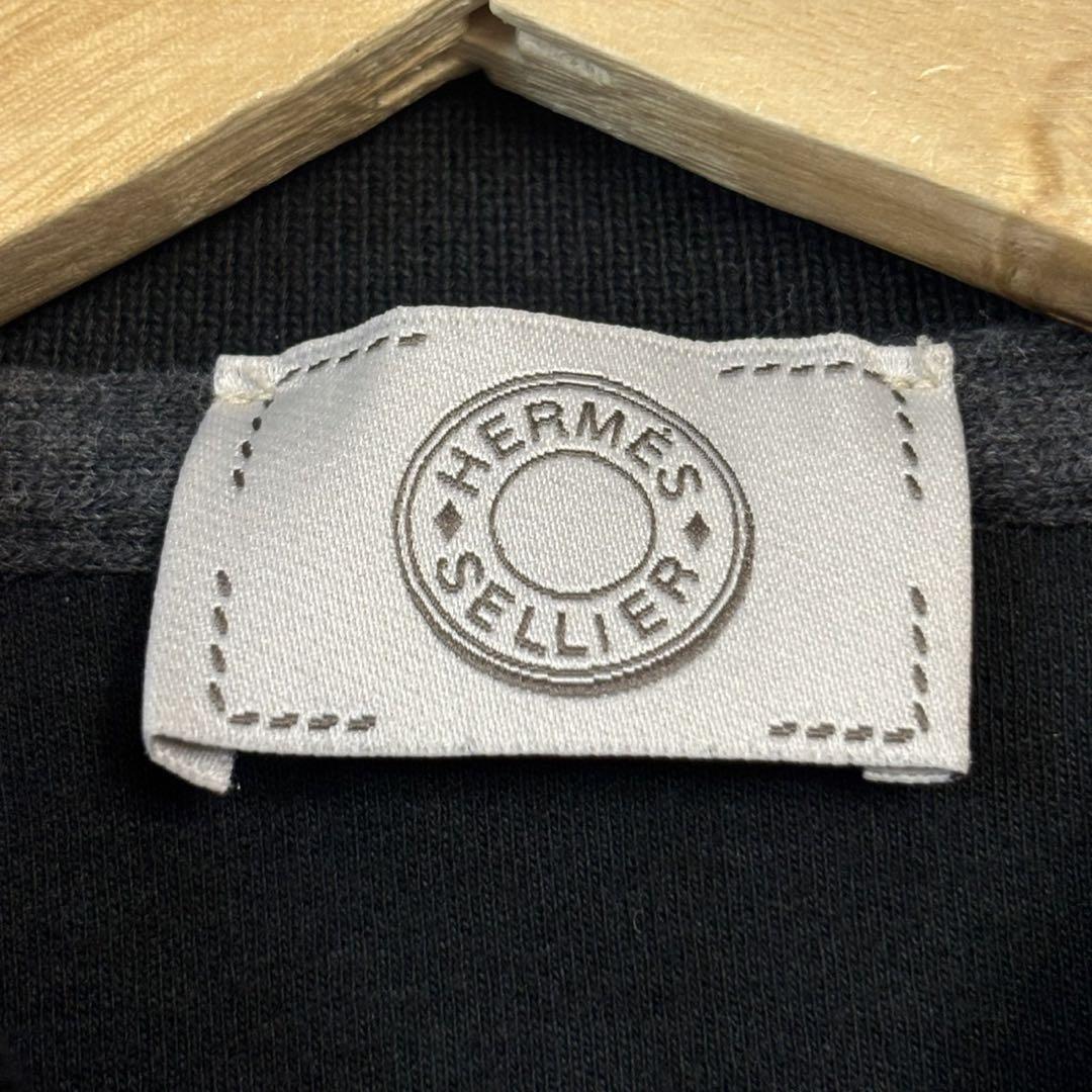 HERMES SELLIER 半袖 ポロシャツ エルメス イタリア製 Hロゴ
