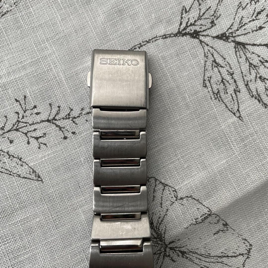 【美品】稼働SEIKO 腕時計 セイコーソーラー クロノグラフ アラーム デイト