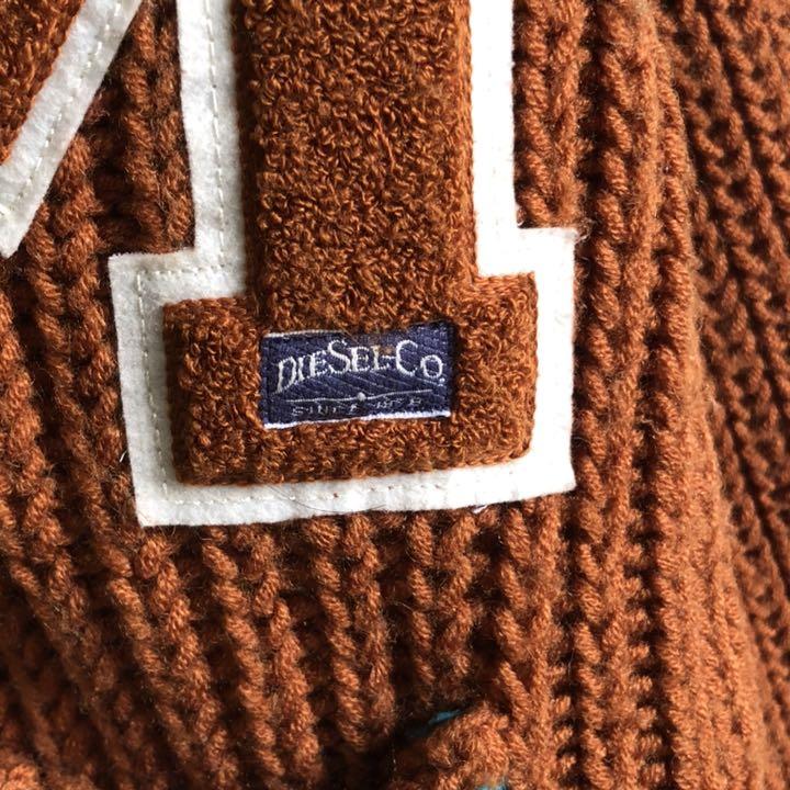 激レア 刺繍ロゴ カーディガン ロングニット mRQaW-m62717729072 ディーゼル ニット 豊富な得価