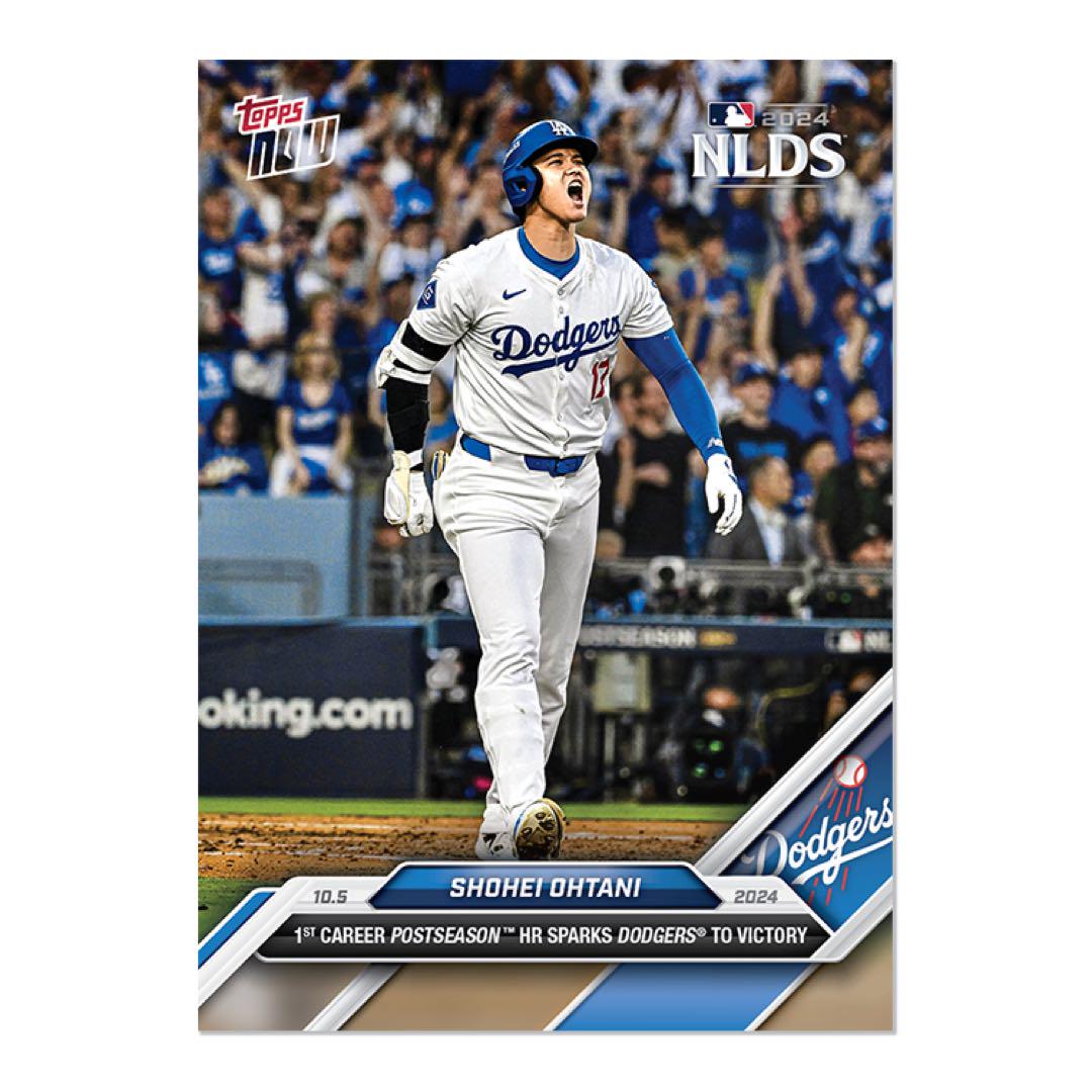 大谷翔平MLB Topps now ポストシーズン初ホームラン