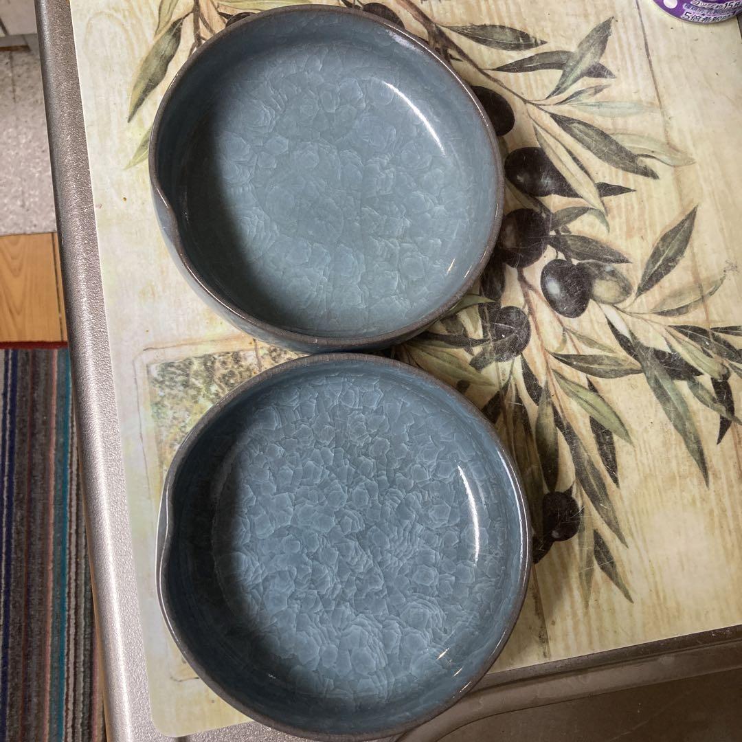 青い花模様の陶器ボウル 2個セット 青い花模様の陶器ボウル2個セット - メルカリ