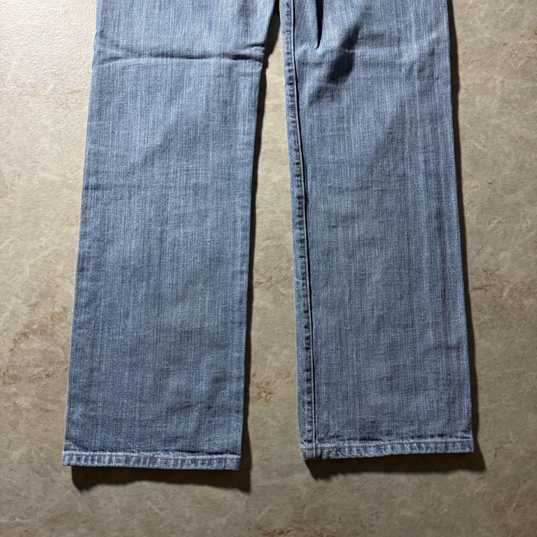 LEVI’S 501XXストレートダメージデニム縦落W33L32 希少メキシコ製