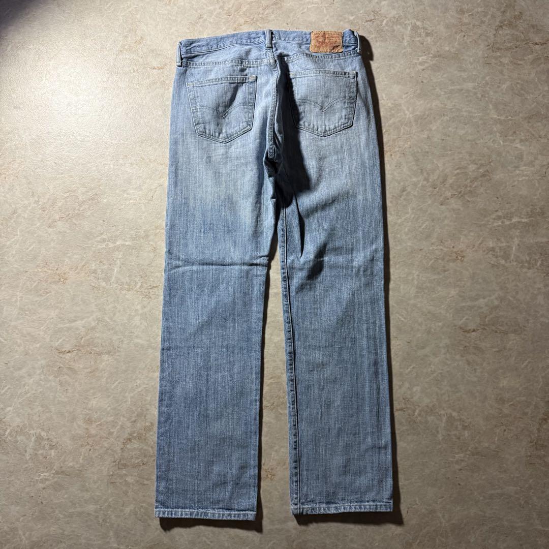 LEVI’S 501XXストレートダメージデニム縦落W33L32 希少メキシコ製