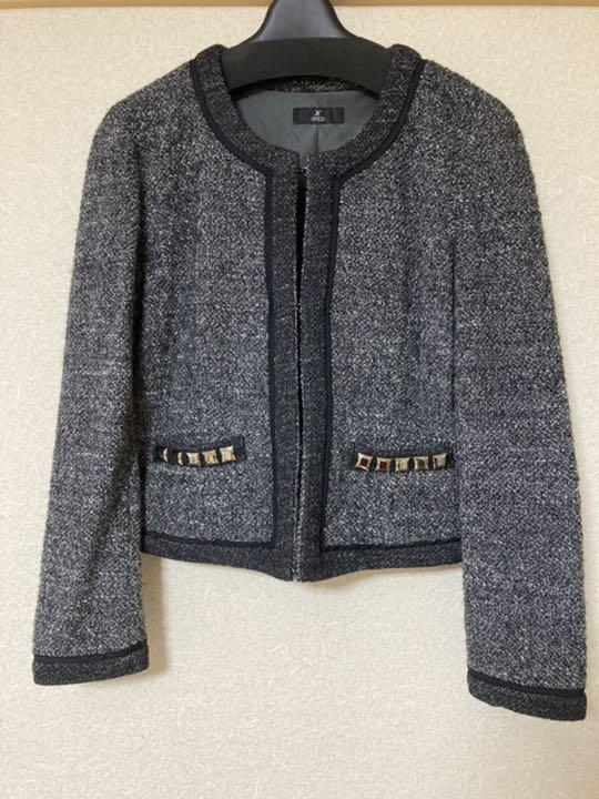 ノーカラージャケット イネド INED 卒業式入学式にも - アウター