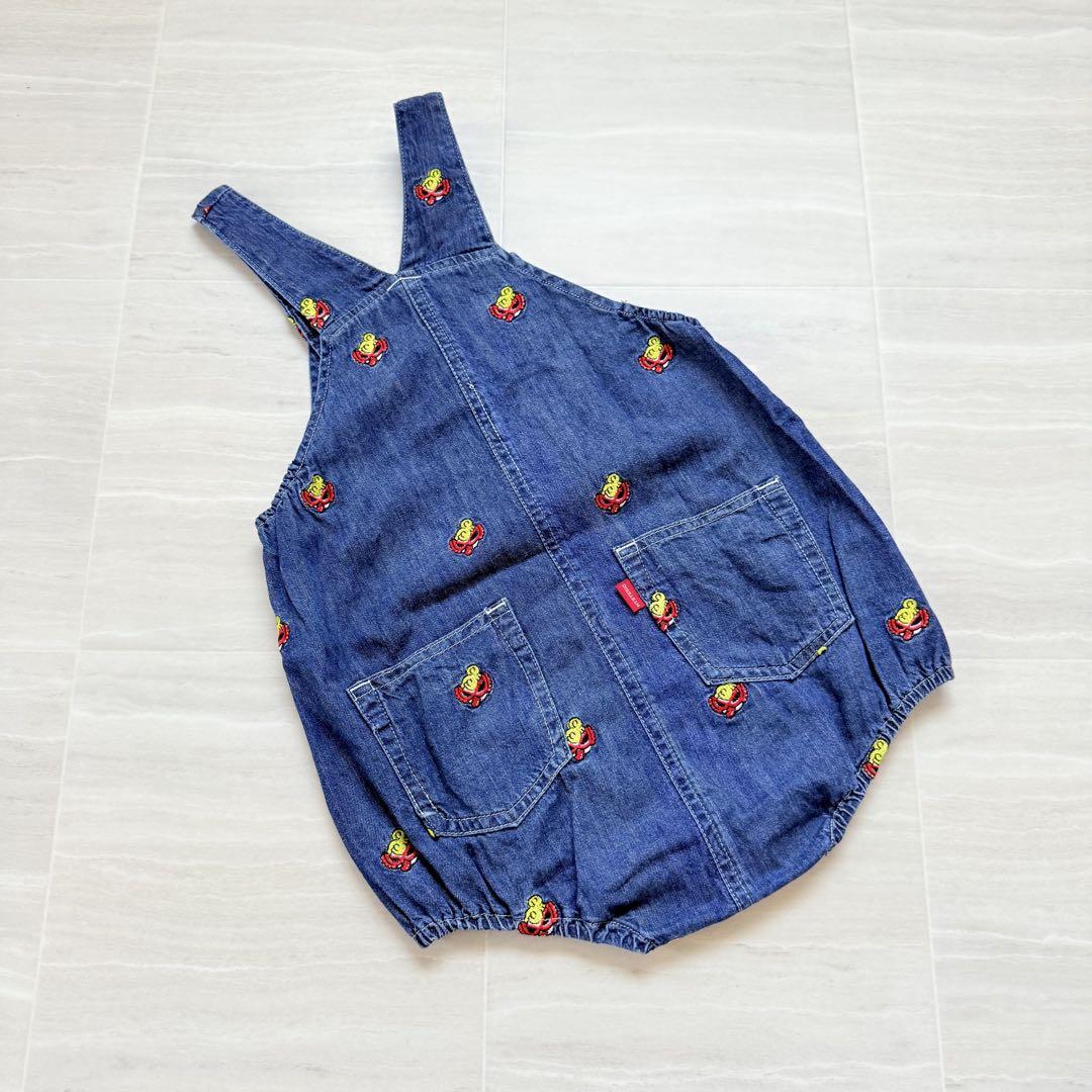 ヒステリックミニ «90» ダルマオール 刺繍 サロペット