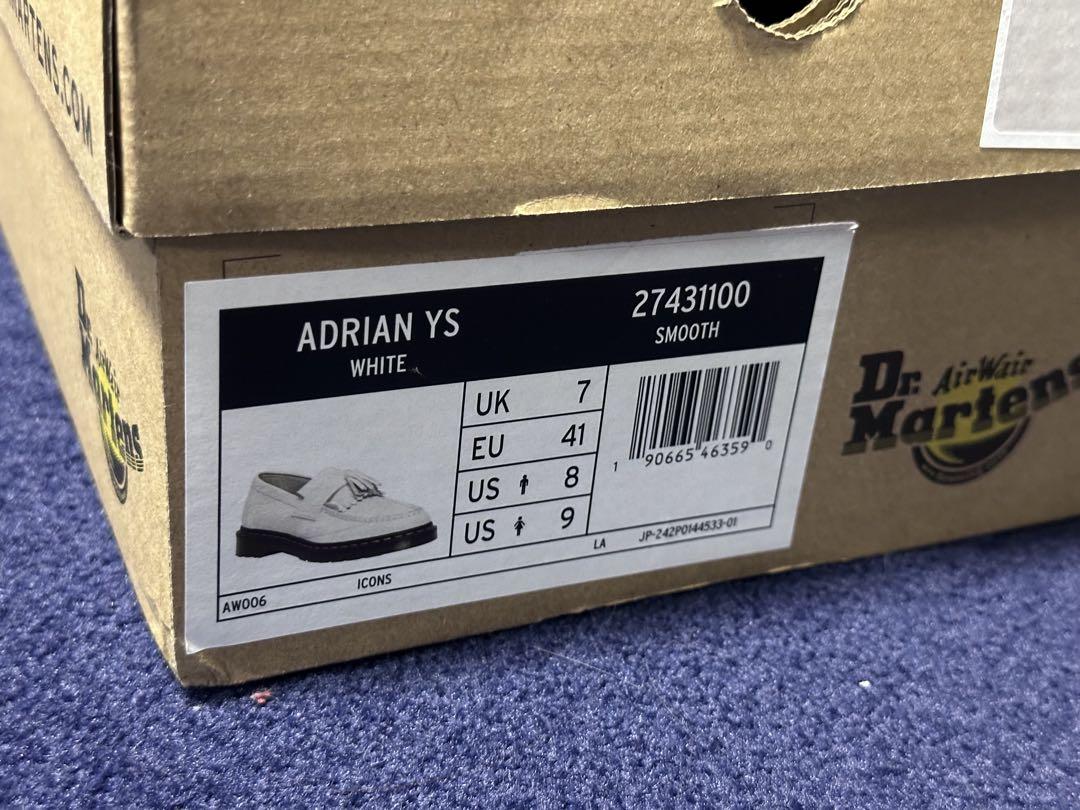 靴 dr.martens ADRIAN WHITE 26cm