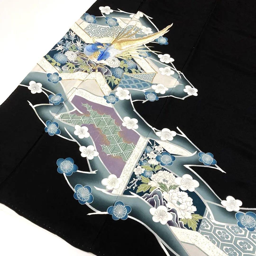 TAMA屋】全て正絹 全て黒留袖 全て刺繍入り まとめ5点 TM1869