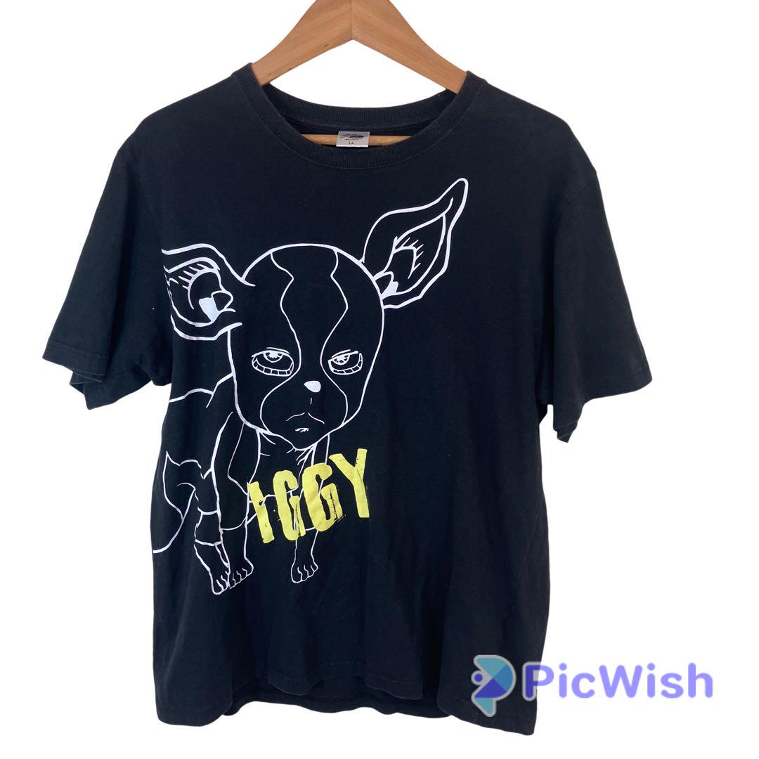 ジョジョの奇妙な冒険 イギーTシャツ Lサイズ ジョジョの奇妙な冒険 men's tシャツ iggy イギー THE FOOL