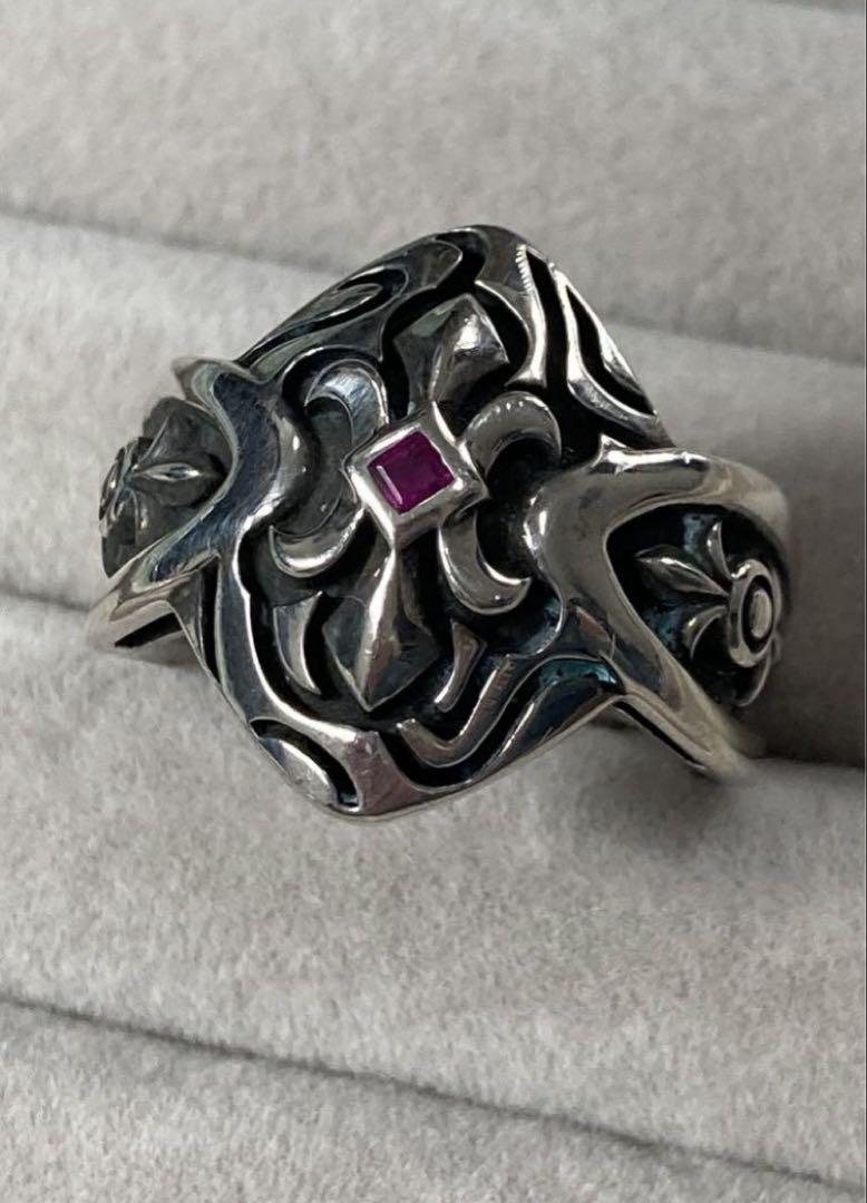 [E-4] Silver925 /11.5g/19号 Lily×Garnet